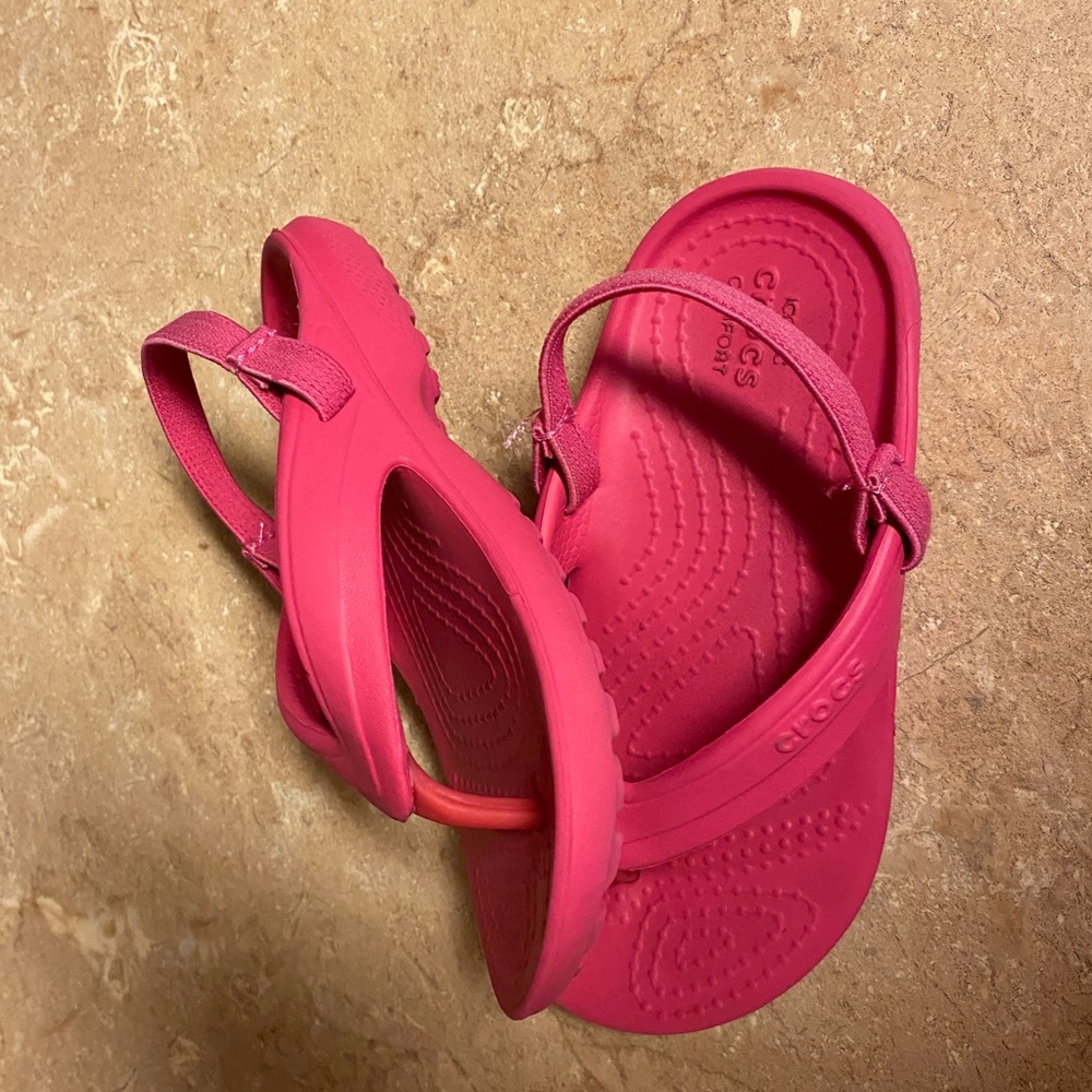 Croc flip flops